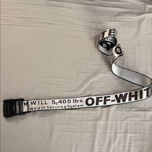 Off-White Black and White Industrial Belt